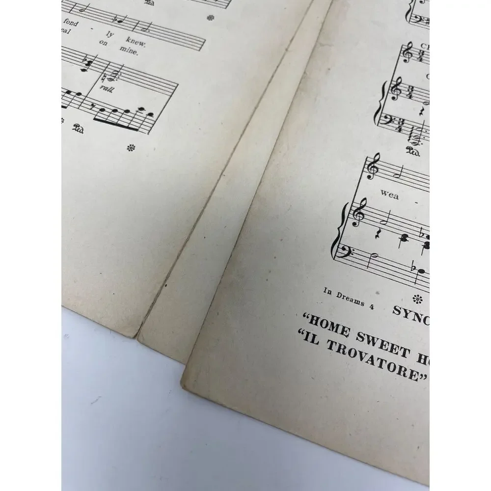 1913 In Dreams Alone‎ I Find Thee True Sheet Music C. Carroll Eugene E. Noel